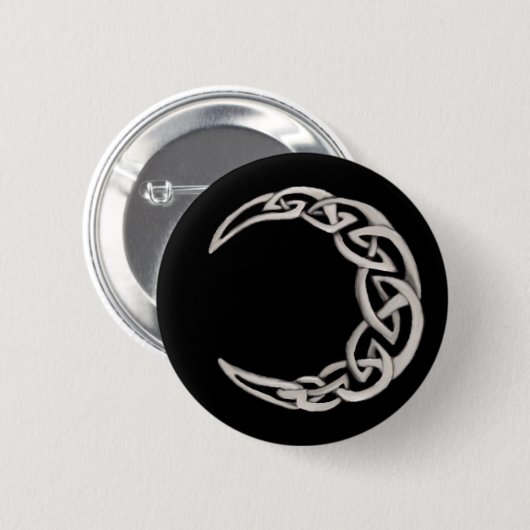 Keltischer Mond Button (Vorne & Hinten)