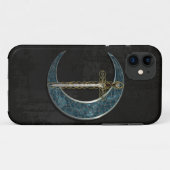 Keltischer Mond und Klinge Case-Mate iPhone Hülle (Rückseite (Horizontal))