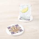 Keltischer Monogramm-Buchstabe R Sandstein Untersetzer (Seite)