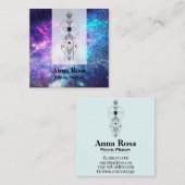 *~* Keltischer Nebel Mystisches Universum Psychisc Quadratische Visitenkarte (Vorne/Hinten)