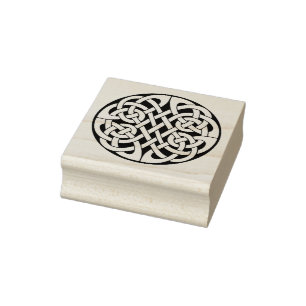 Keltischer, nordischer, geflochtener Kreis Gummistempel