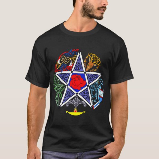 Keltischer Pentagram T-Shirt (Vorderseite)