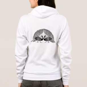 Keltischer Pfau-Damen-FleeceHoodie Hoodie