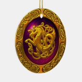 Keltischer Pferdeentwurf Keramikornament (Rechts)