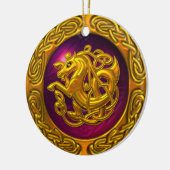 Keltischer Pferdeentwurf Keramikornament (Links)