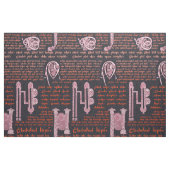 Keltischer Probenehmer im Schwarzen und in der Stoff (Fat Quarter (45,7 x 55,9 cm))