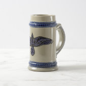 Keltischer Rabe Bierglas (VorderseiteRechts)