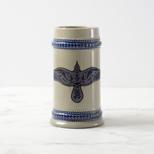 Keltischer Rabe Bierglas (Mittel)