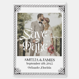 Keltischer Rahmen Hochzeit Save the Date Magnet