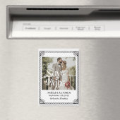Keltischer Rahmen Hochzeit Save the Date Magnet (In Situ (Geschirrspüler))