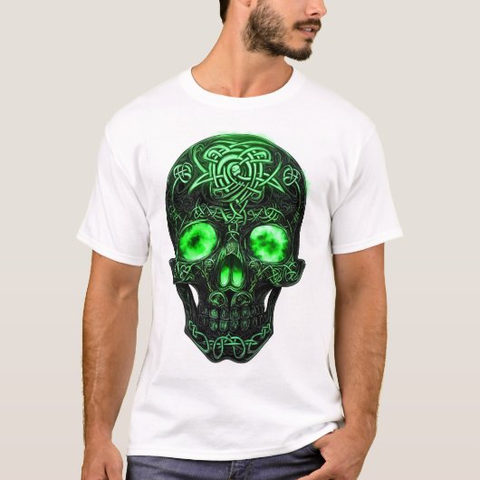 Keltischer Runen-Schädel T-Shirt (Vorderseite)