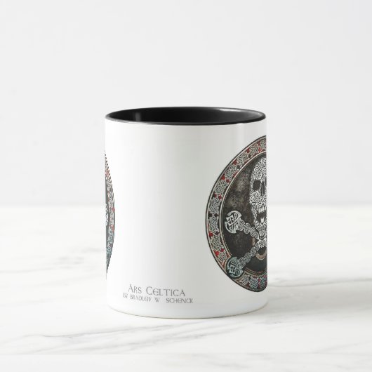 Keltischer Schädel u. Knochen-Tasse Tasse (Zentrum)