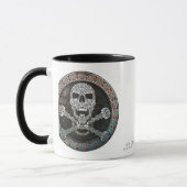 Keltischer Schädel u. Knochen-Tasse Tasse (Links)