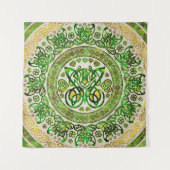 Keltischer Schmetterling - Rundschmuck - Grün und  Wandteppich (Vorderseite)