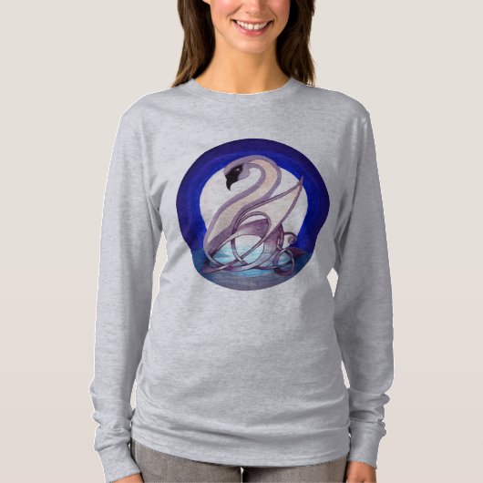 Keltischer Schwan T-Shirt (Vorderseite)