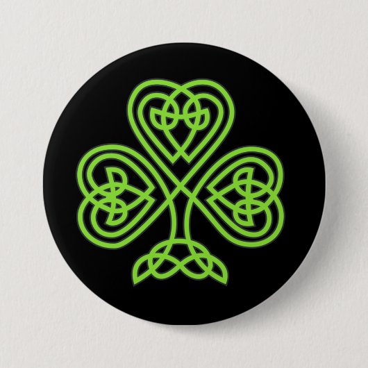 Keltischer Shamrock Button (Vorderseite)