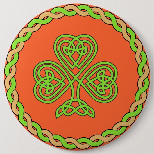 Keltischer Shamrock, Button (Vorderseite)