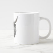 Keltischer Silber Stierkopf Wikinger Keltisch Jumbo-Tasse (Rechts)