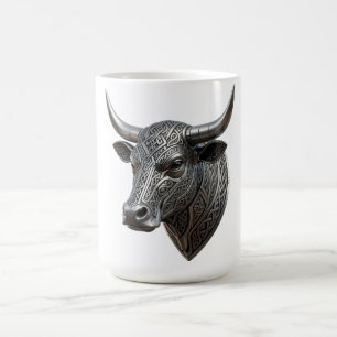 Keltischer Silber Stierkopf Wikinger Keltisch Kaffeetasse