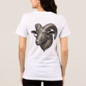 Keltischer Silber Widderkopf mit Knotenmustern Tri-Blend Shirt (Rückseite)