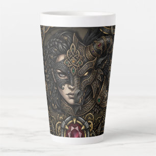 Keltischer Steampunk-Krieger. Milchtasse
