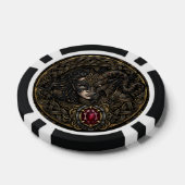 Keltischer Steampunk-Krieger. Pokerchips (Einzeln)