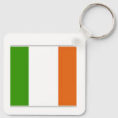 Keltischer Stein-Kreuz in Irland, irische Flagge Schlüsselanhänger (Rückseite)