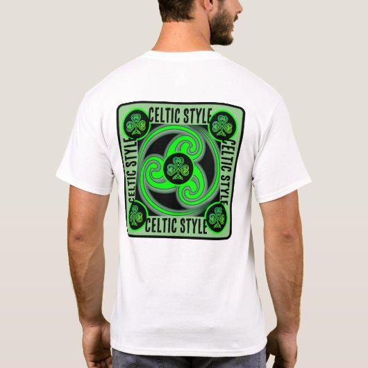 keltischer Stil doppelseitig T-Shirt (Rückseite)