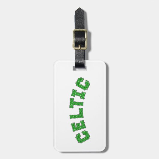 keltischer Text Gepäckanhänger (Vorderseite vertikal)