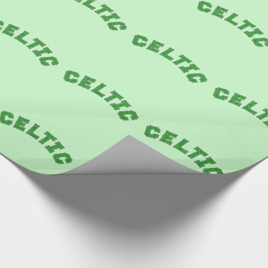 keltischer Text Geschenkpapier (Ecke)