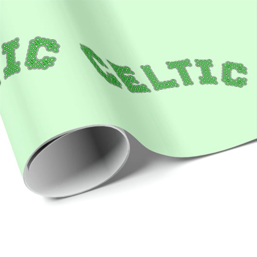 keltischer Text Geschenkpapier (Rolleneckpunkt)