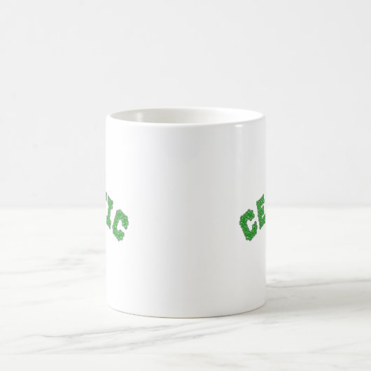 keltischer Text Kaffeetasse (Mittel)
