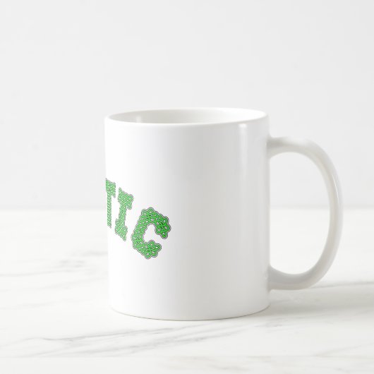 keltischer Text Kaffeetasse (Rechts)
