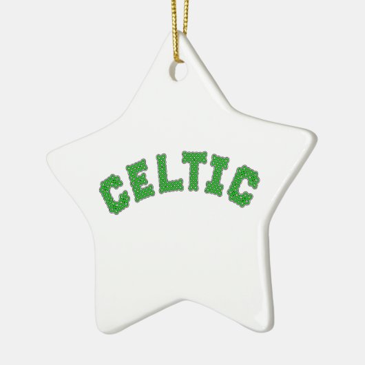 keltischer Text Keramik Ornament (Links)