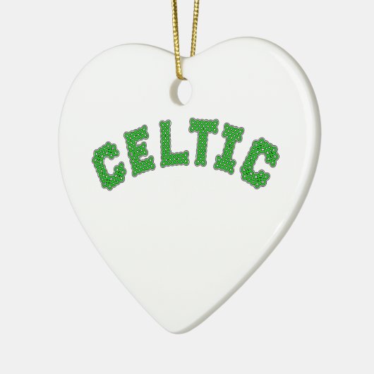 keltischer Text Keramik Ornament (Links)