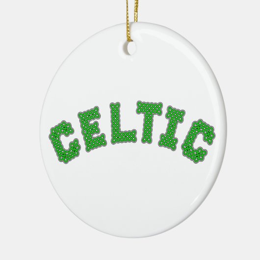 keltischer Text Keramikornament (Links)