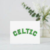 keltischer Text Postkarte (Stehend Vorderseite)