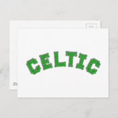 keltischer Text Postkarte (Vorne/Hinten)