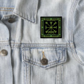 Keltischer Vegvisir-Button (Quadratisch) Button (Beispiel)