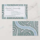 Keltischer Vintager Aquagrunge-Effekt-alte Visitenkarte (Vorne/Hinten)