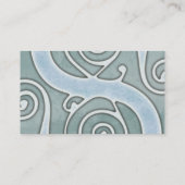 Keltischer Vintager Aquagrunge-Effekt-alte Visitenkarte (Rückseite)