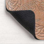Keltischer Vogel und Hase mit Rahmen Mousepad (Ecke)