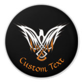 Keltischer Vogelknopf - Keramik Keramikknauf (Vorderseite)