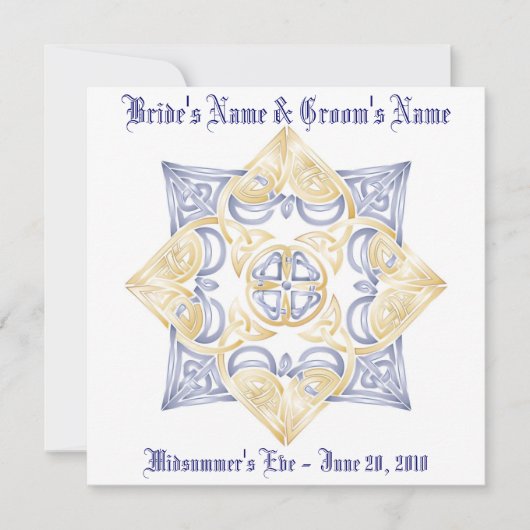 Keltischer Wedding Knoten Inivitation (nicht Einladung (Vorderseite)