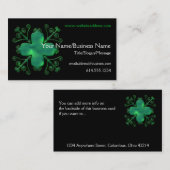 Keltischer Wirbels-grüne Visitenkarte (Vorne/Hinten)