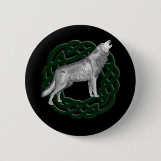 Keltischer Wolf Button