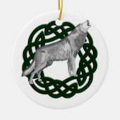 Keltischer Wolf Keramikornament (Vorne)