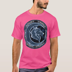 Keltischer Wolf und Mond T-Shirt