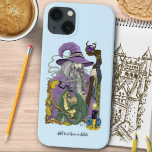 Keltischer Zauberer-Drache Fantasy Lila Case-Mate iPhone Hülle