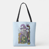Keltischer Zauberer-Drache Fantasy Lila Tasche (Rückseite)